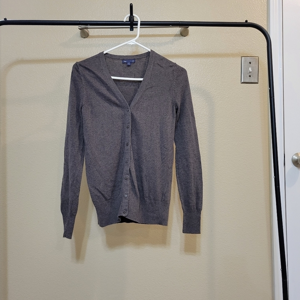 Gap Women's Classic Button down Brown Cardigan size XS